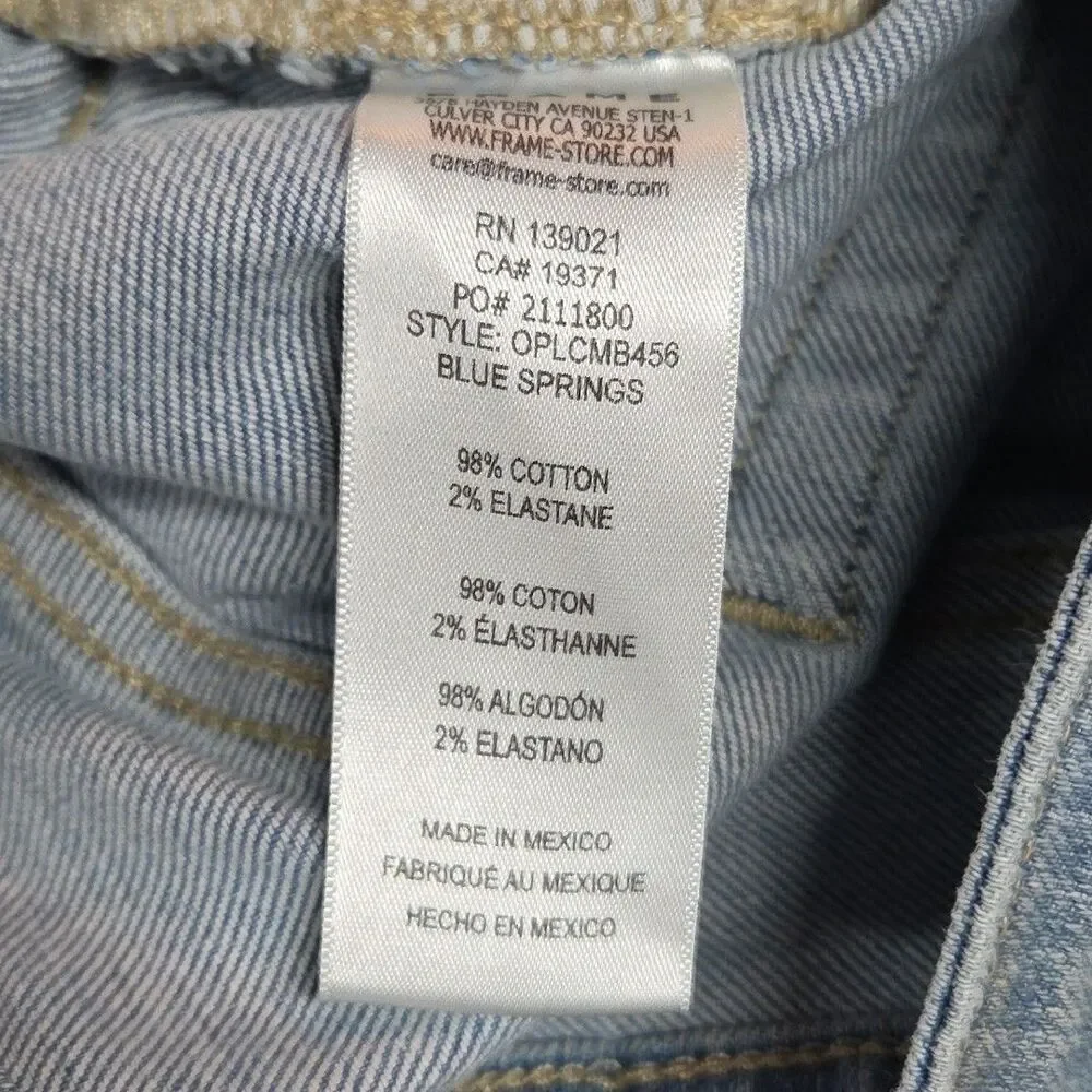 Frame Women Sz 30 high-rise waist kick-flare ankle OPLCMB456 Blue Springs EUC